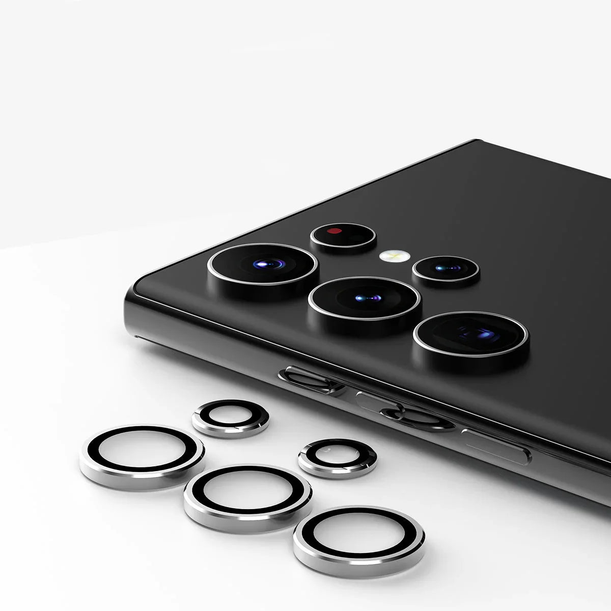 Araree Metal Ring C-Subcore Camera Lens Protector For Samsung Galaxy S23 Ultra -Clear - Tashqila Araree Metal Ring C-Subcore Camera Lens Protector For Samsung Galaxy S23 Ultra -Clear - Tashqila